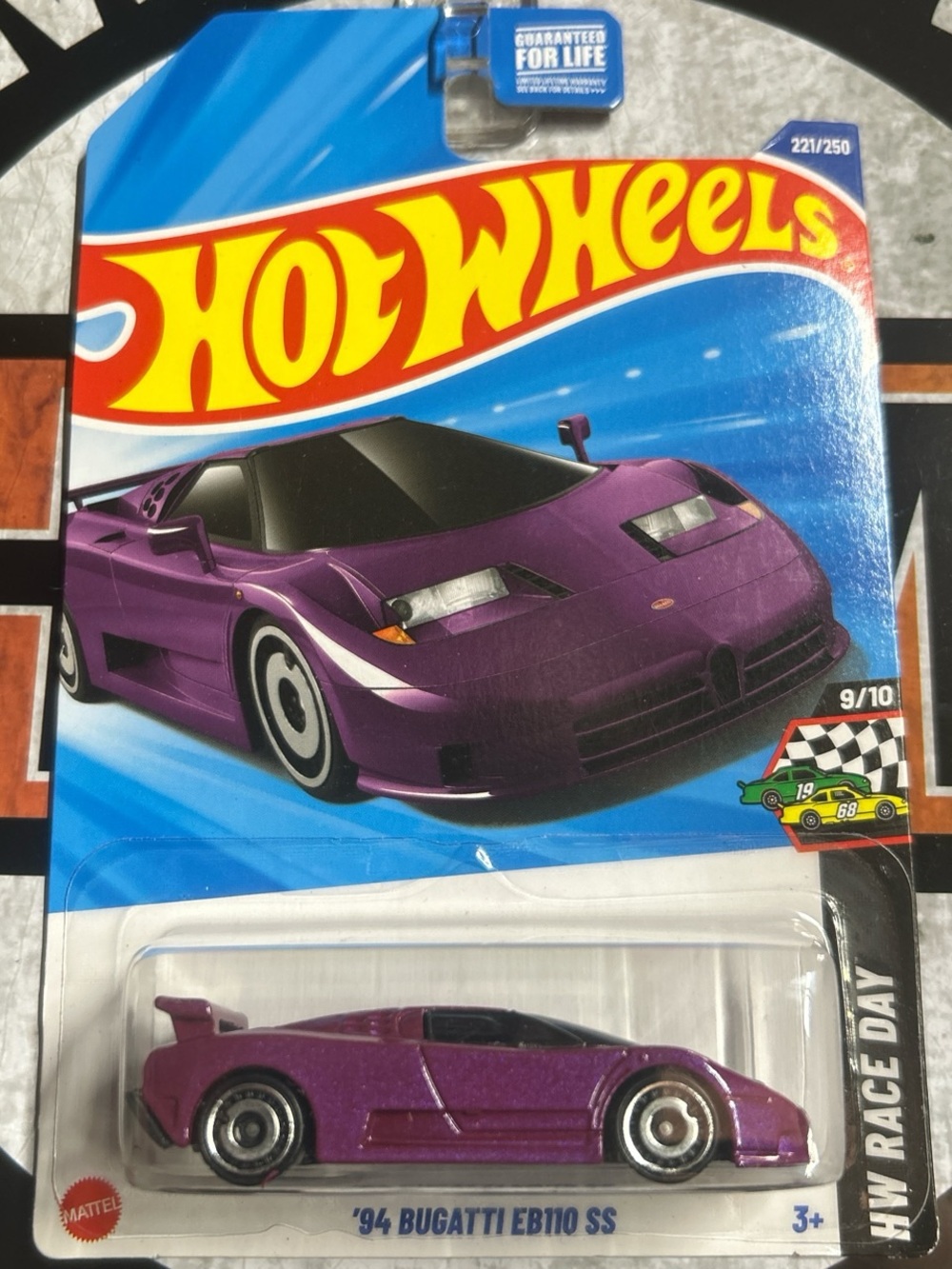 Hot Wheels '94 Bugatti EB110 SS Kids Toy Car - Purple